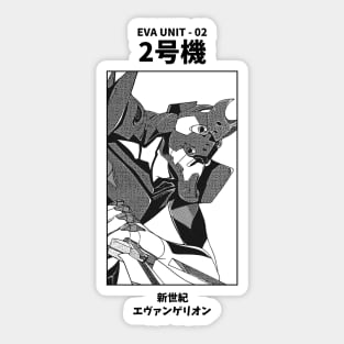 Eva Unit - 02 Neon Genesis Evangelion Sticker